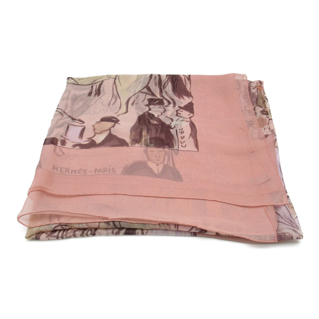 Hermes Silk Scarf Pink