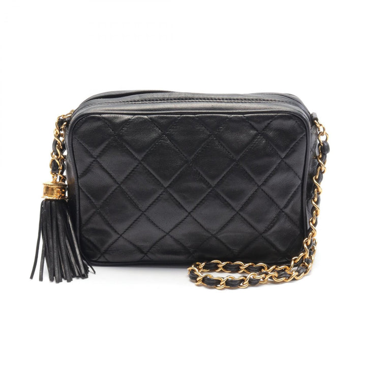 Chanel Matelasse Lambskin Shoulder Bag Black