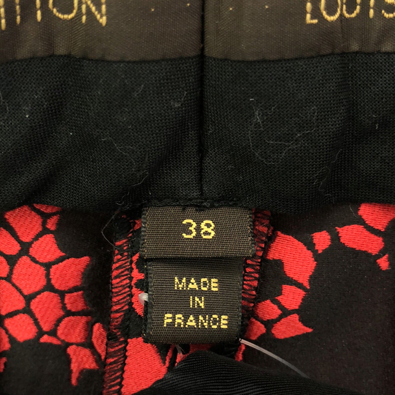 Louis Vuitton Polyester Pants Red Men