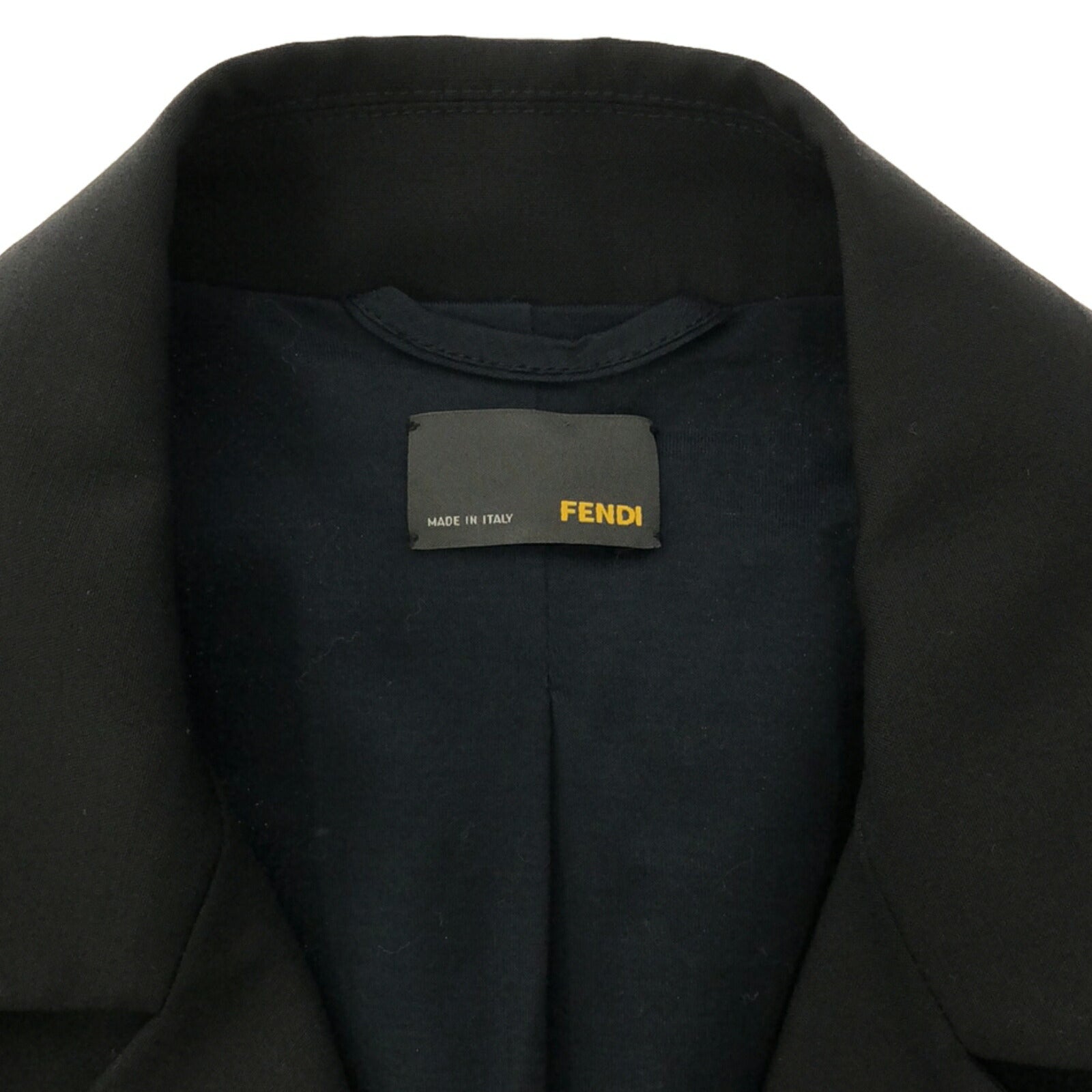 Fendi Wool Tailored Jacket Black