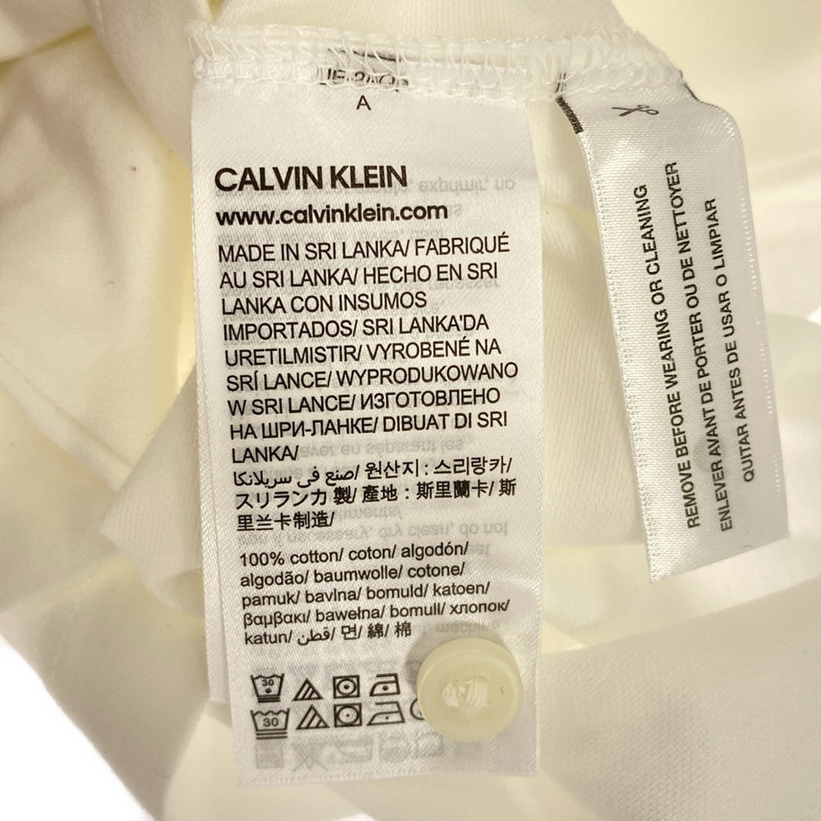 Calvin Klein Cotton Long Sleeve Polo Shirt