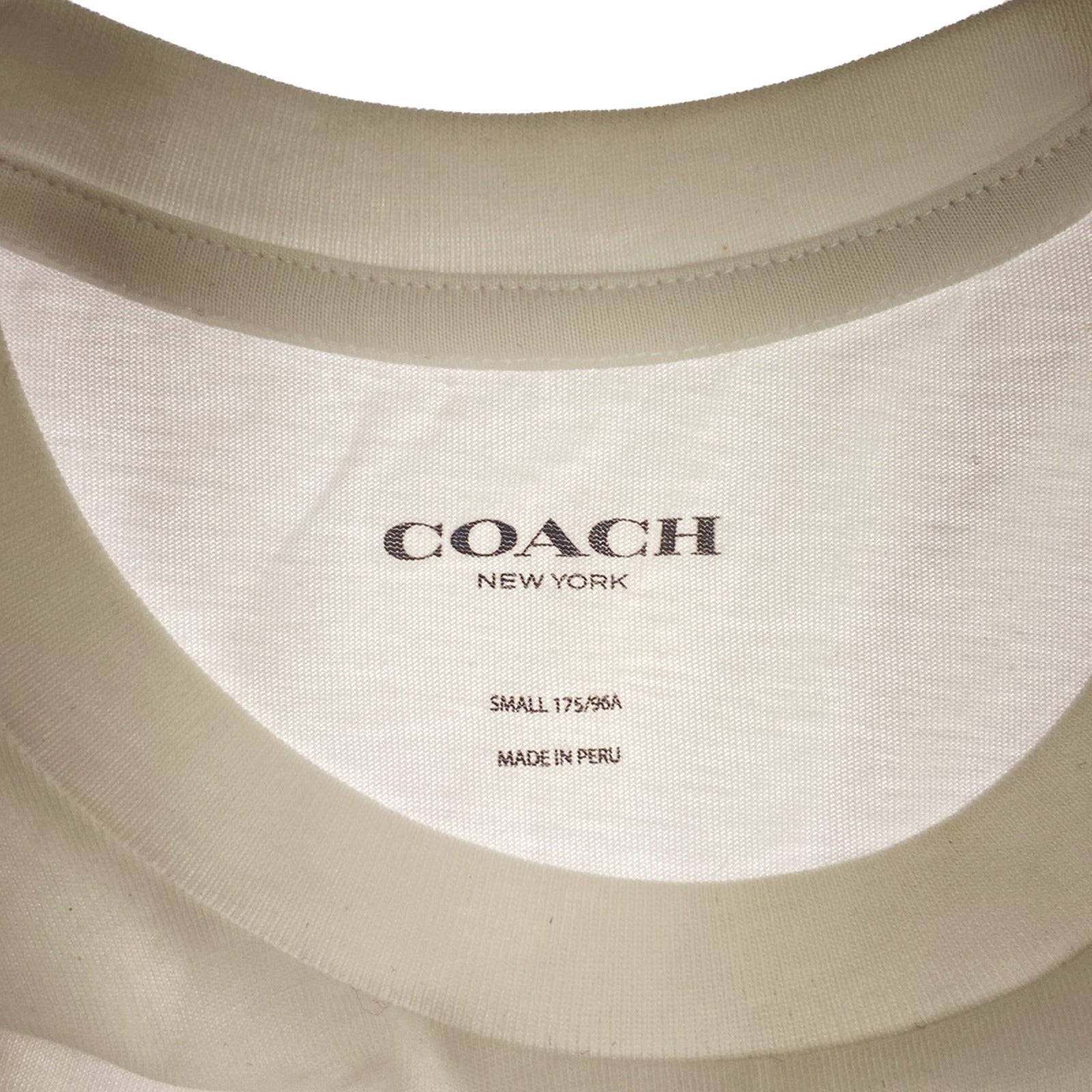 Coach Cotton Men's White T-Shirt