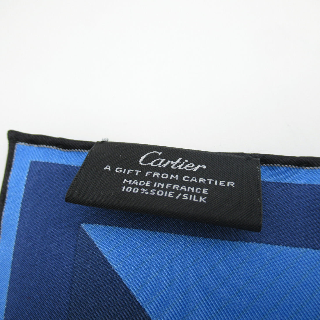 Cartier Silk Mini Scarf Navy/Green