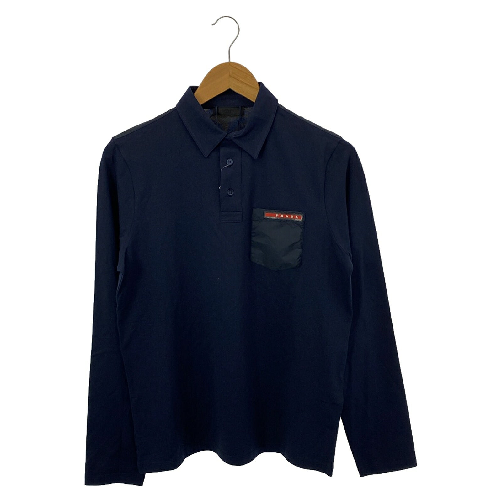 Prada Cotton Long Sleeve Polo Shirt