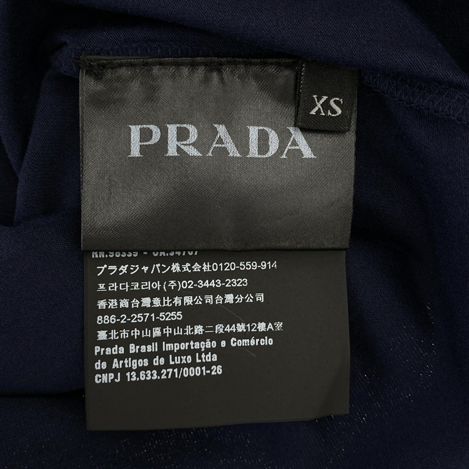 Prada Cotton Long Sleeve Polo Shirt