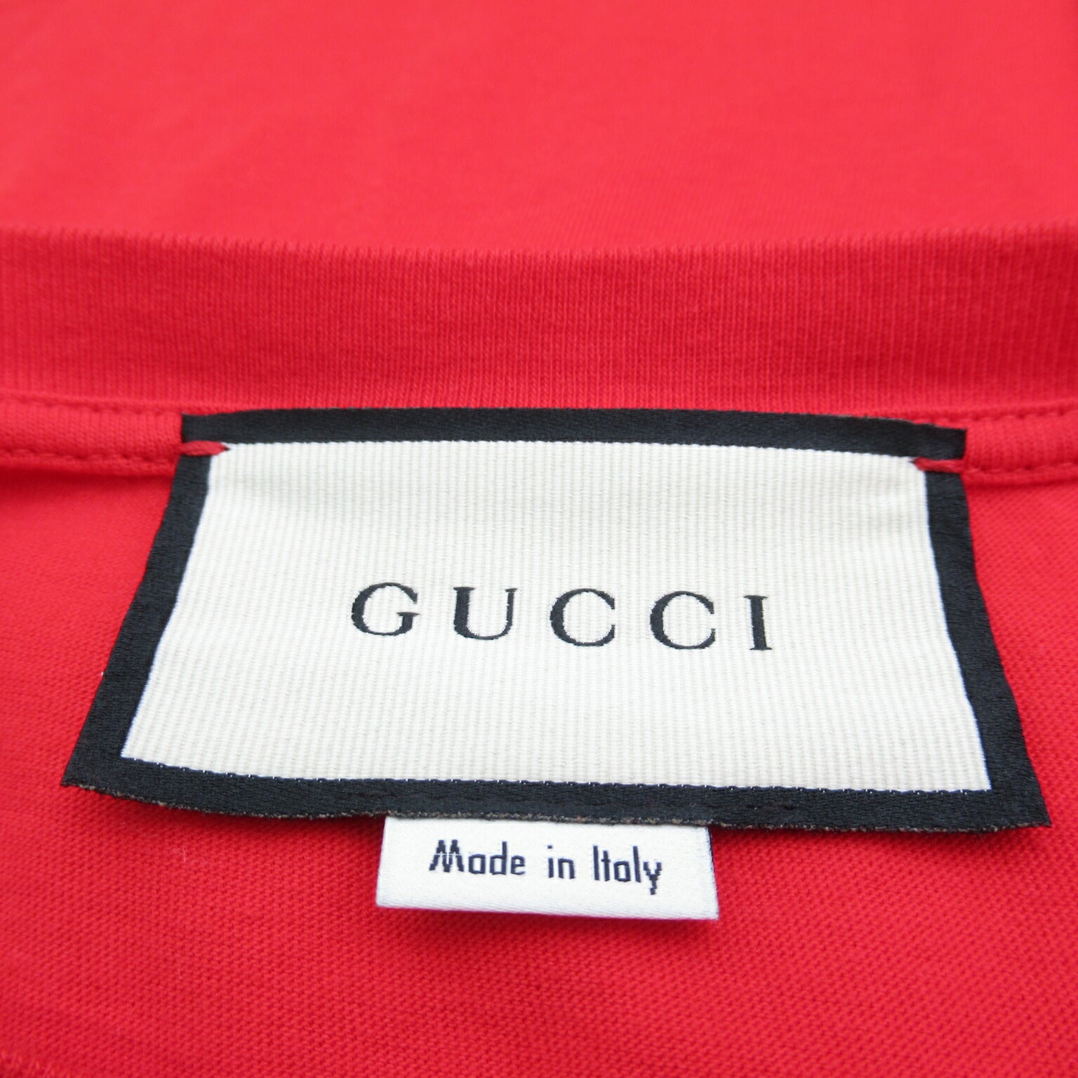 Gucci Cotton Short Sleeve T-Shirt Red