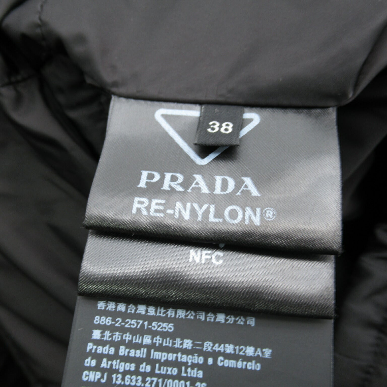 Prada Re-Nylon Down Jacket Black