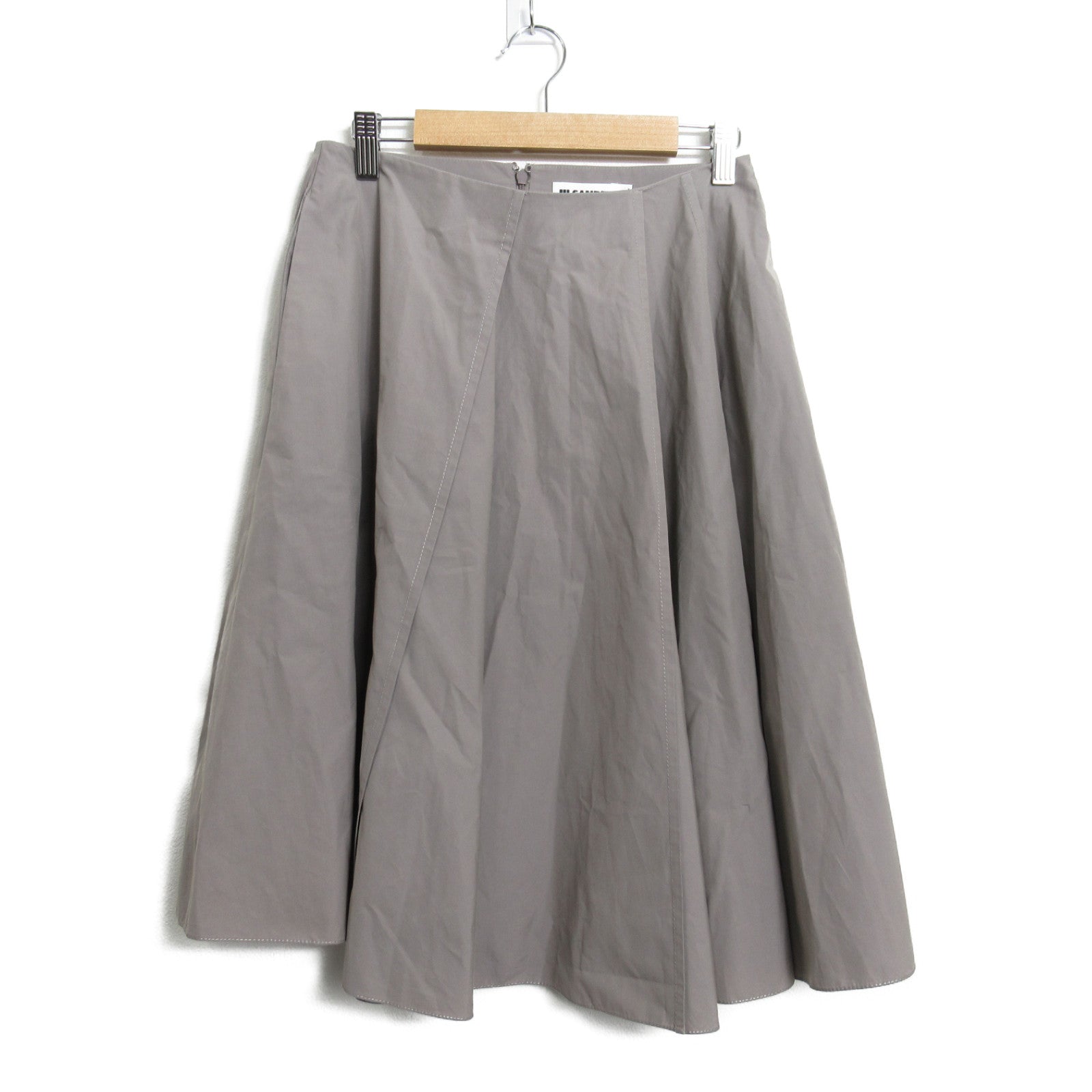 JIL SANDER Cotton Skirt Gray