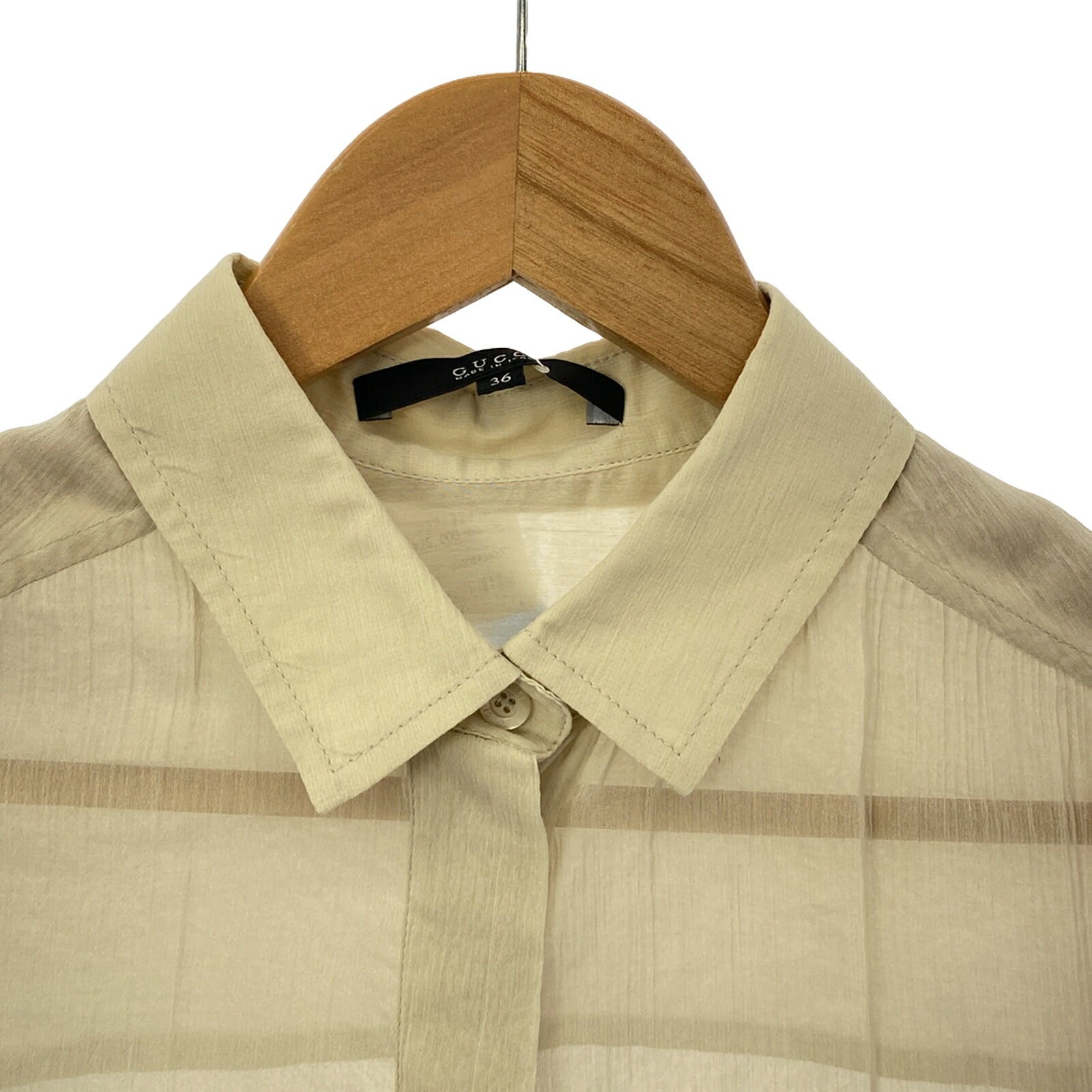 Gucci Cotton Long Sleeve Shirt Beige