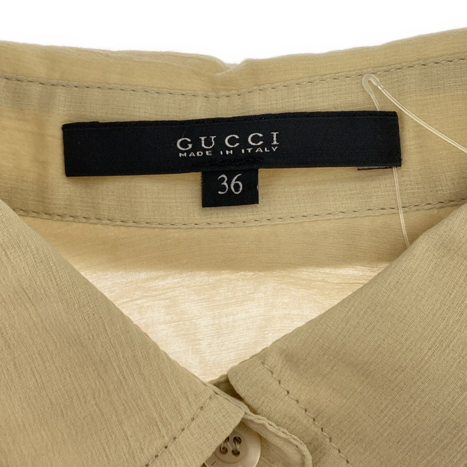 Gucci Cotton Long Sleeve Shirt Beige