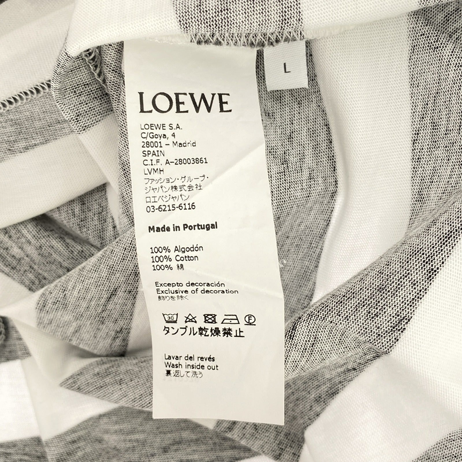 Loewe Cotton T-Shirt White Men