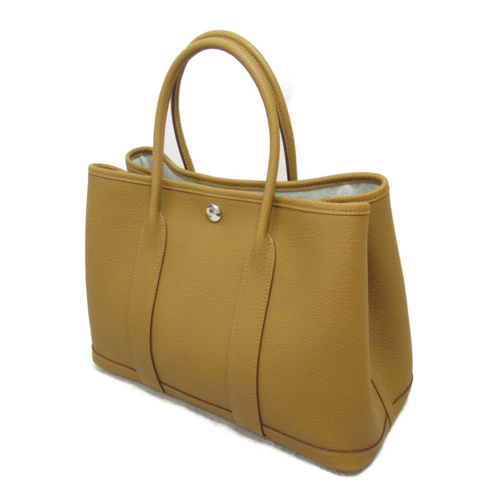 Hermes Garden TPM Biscuit Leather Tote Bag