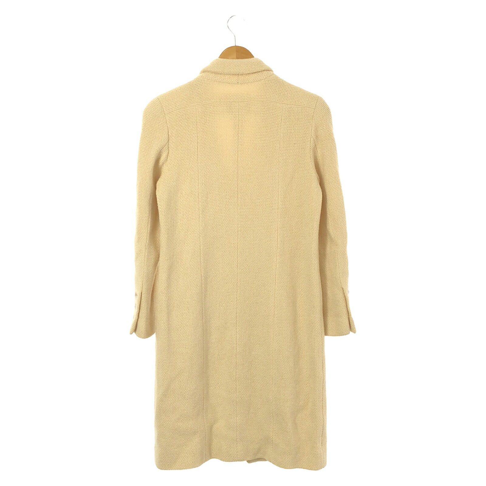 Chanel Wool Coat Beige Outerwear