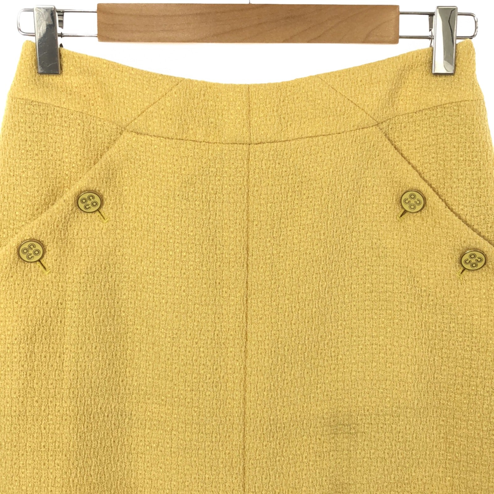 Chanel Wool Skirt Yellow P18109V10311