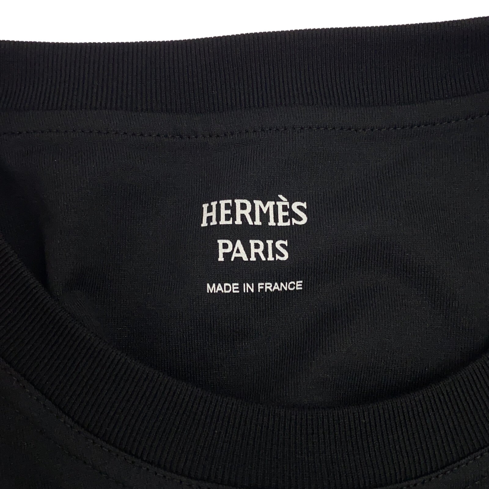 Hermes Cotton T-Shirt Black