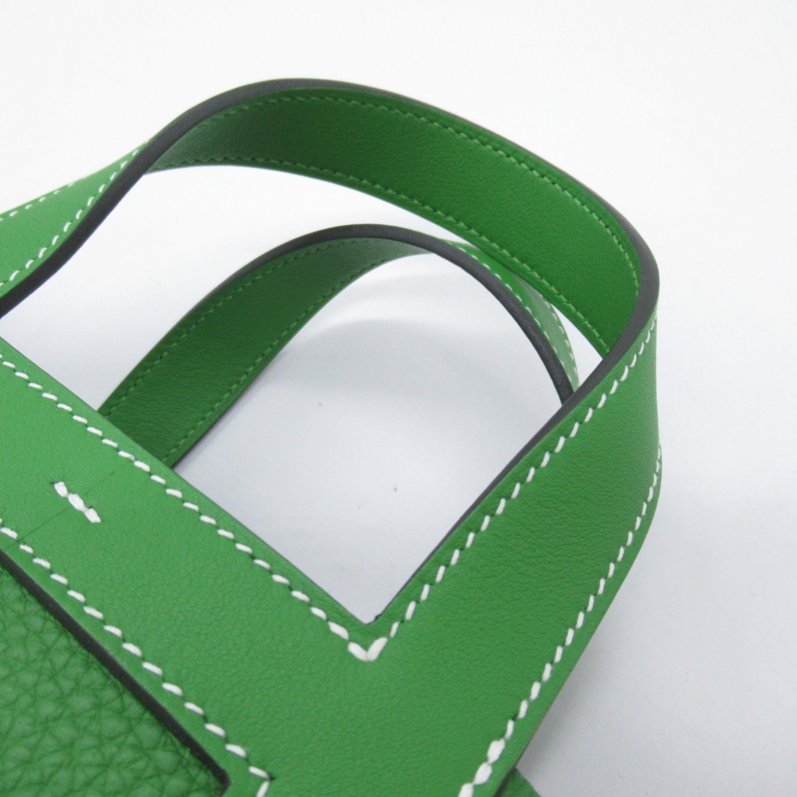 Hermes In The Loop 18 Leather Handbag Green