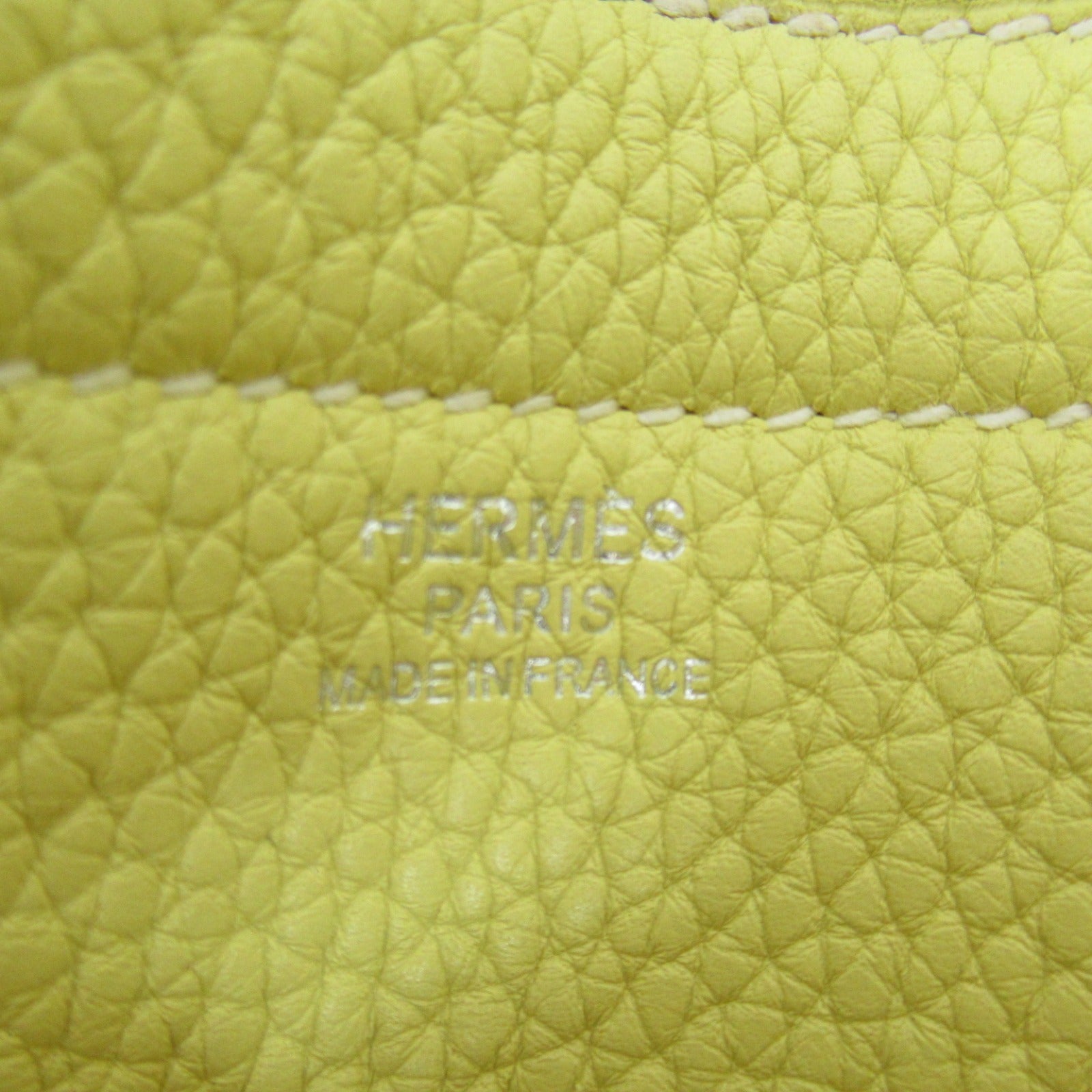 Hermes Cavaselie 31 Yellow Leather Shoulder Bag