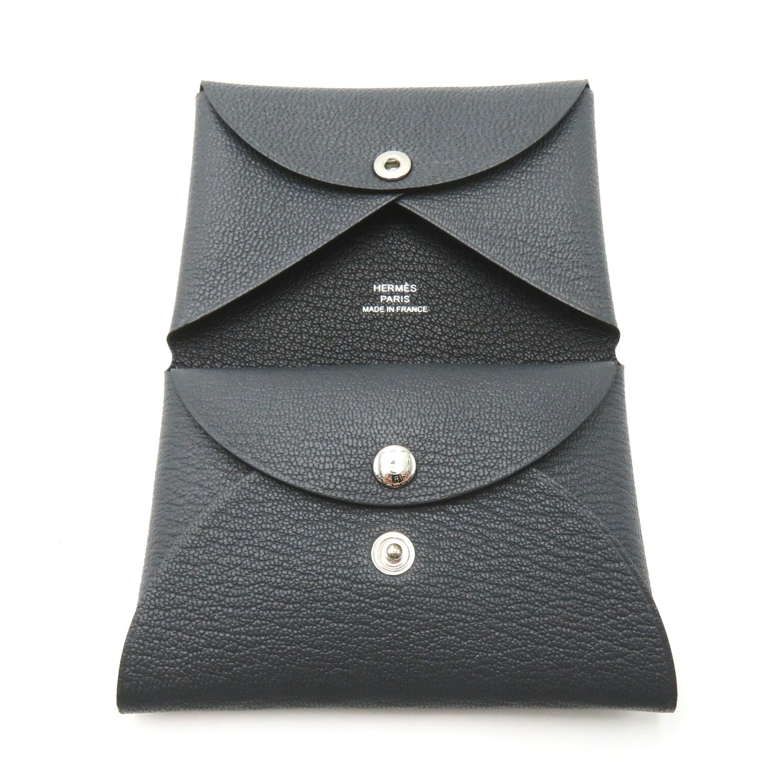 Hermes Calvi Duo Leather Card Case