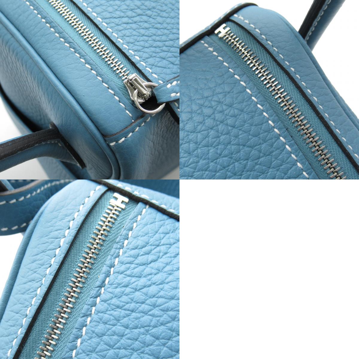 Hermes Lindy 26 Leather Shoulder Bag Blue