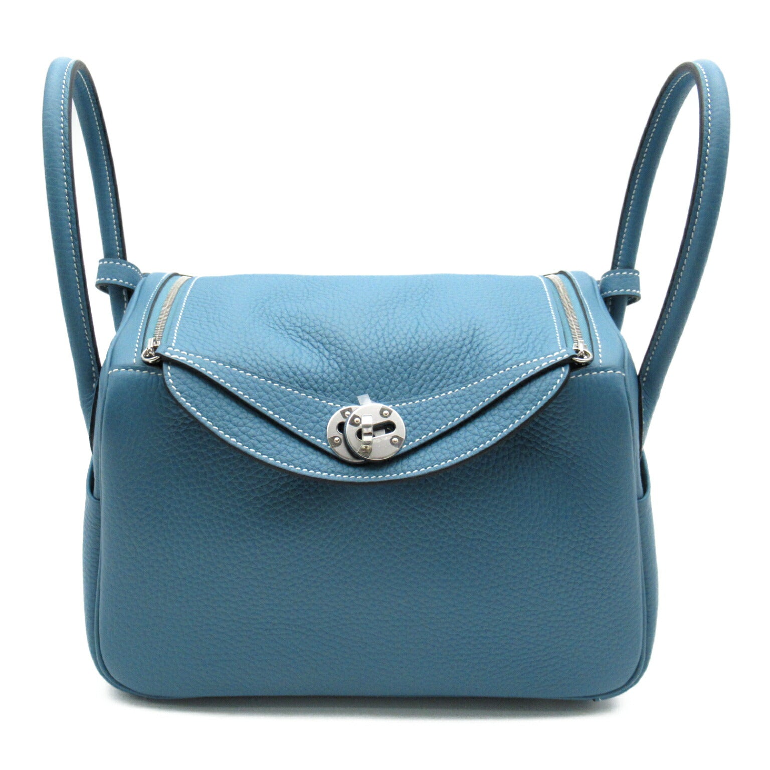 Hermes Lindy 26 Leather Shoulder Bag Blue