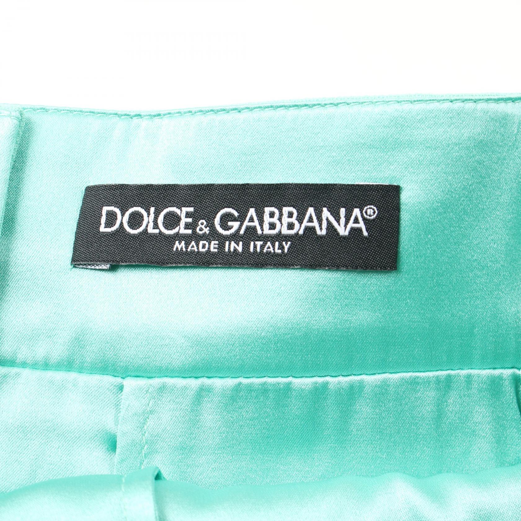 Dolce & Gabbana Rayon Skirt Green