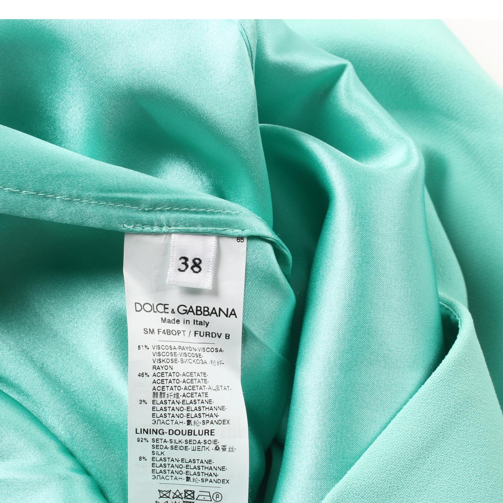 Dolce & Gabbana Rayon Skirt Green