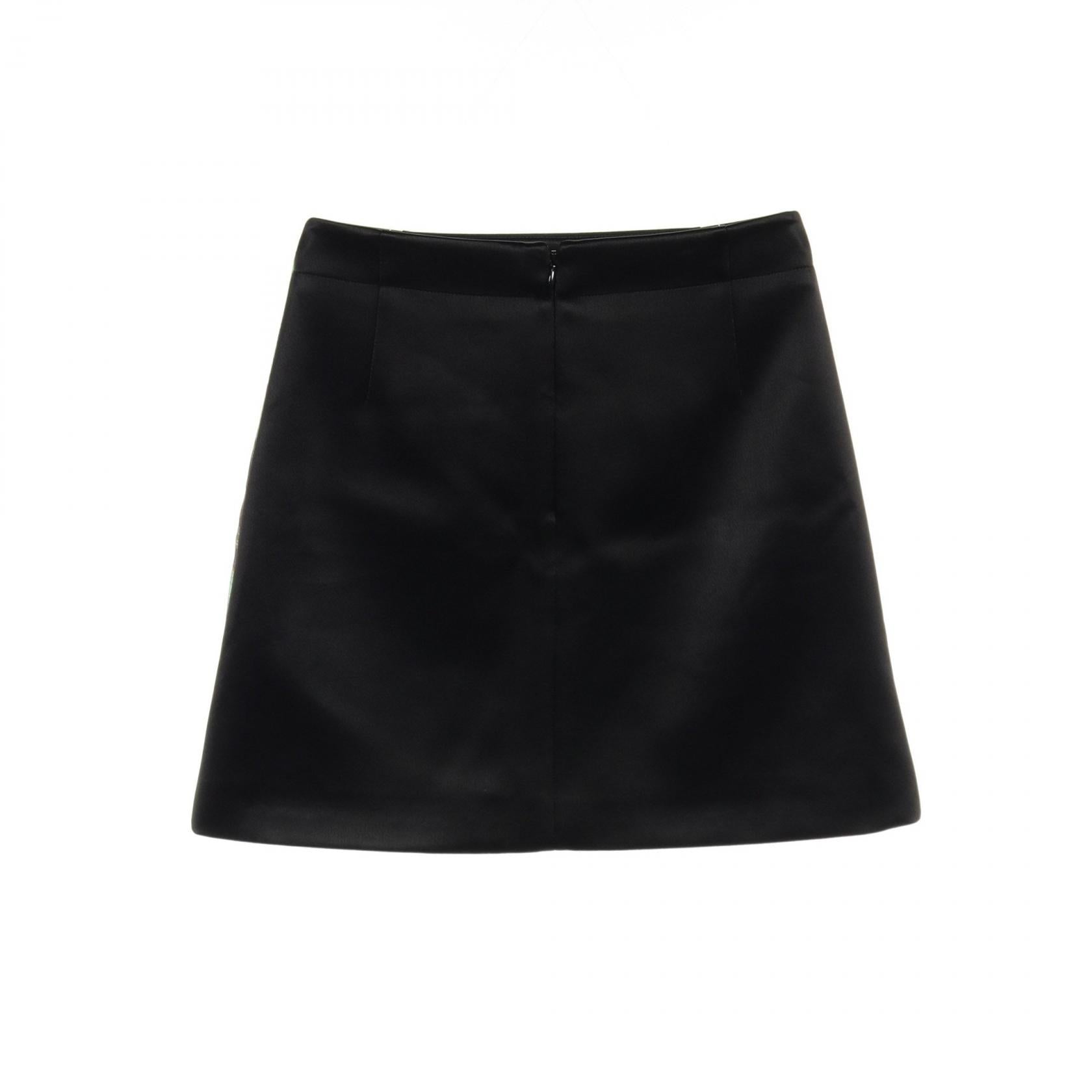 Alexander McQueen Skirt Acetate Black/Green