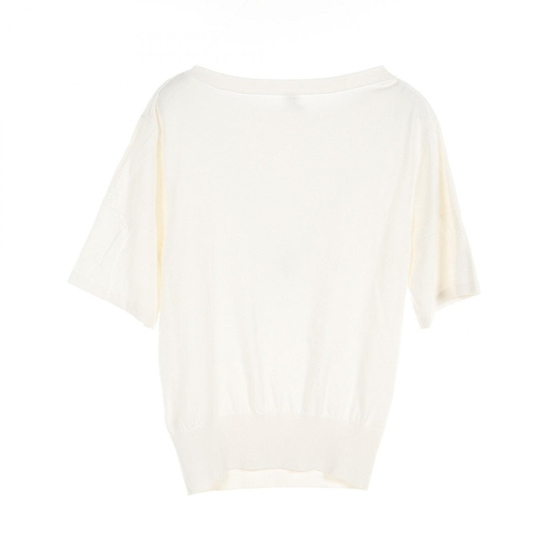 Hermes Silk Knit Top White