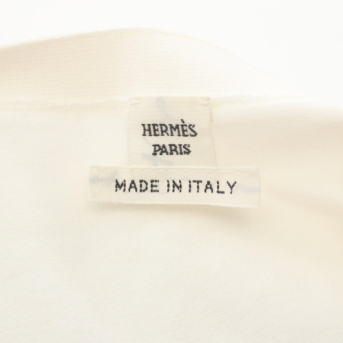 Hermes Silk Knit Top White