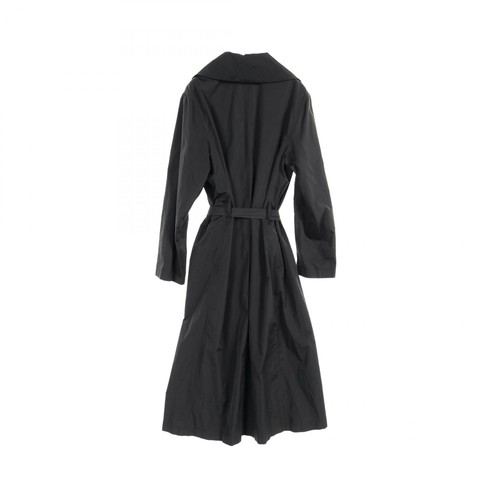 The Row Silk Polyester Trench Coat Black