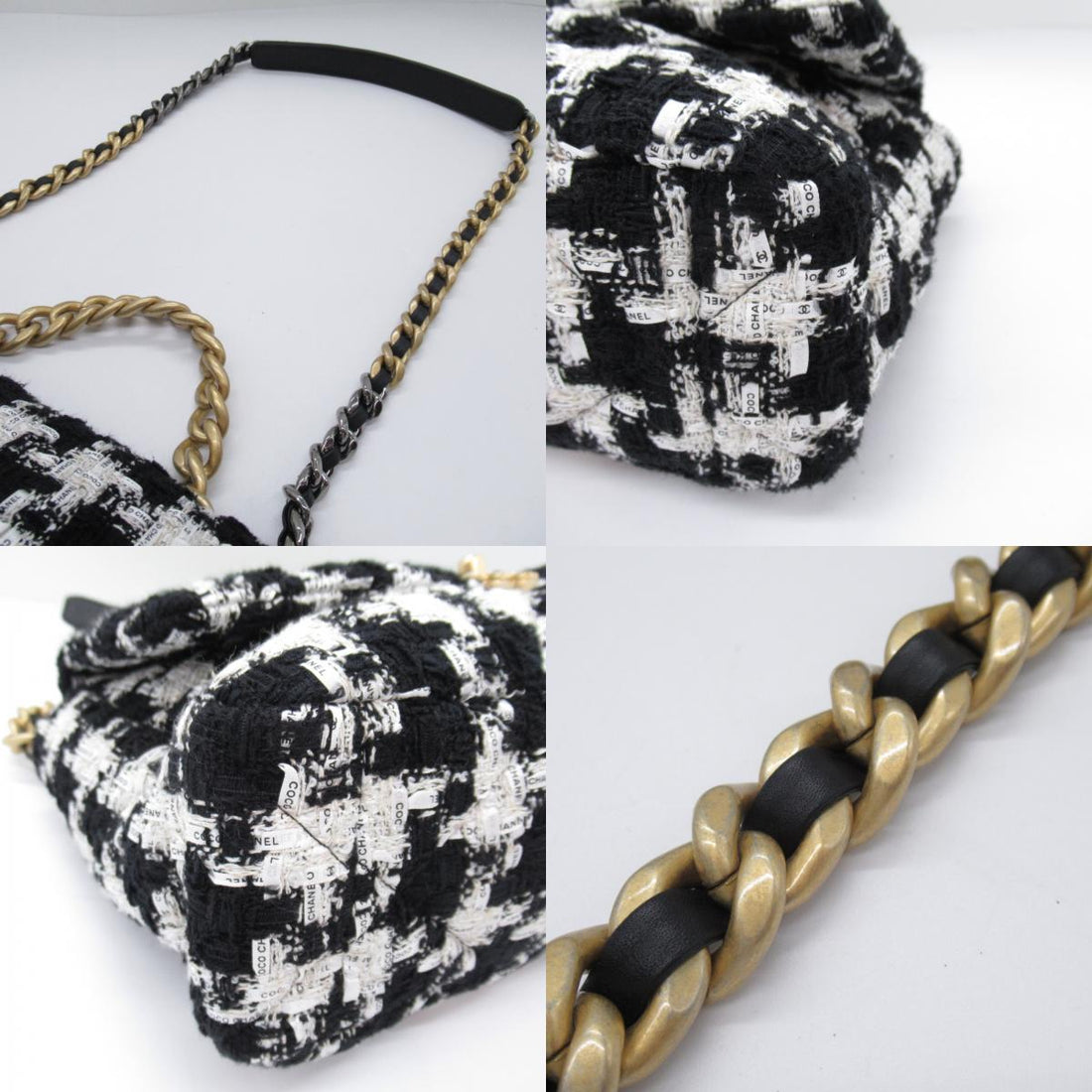 Chanel Tweed CHANEL19 Chain Shoulder Bag