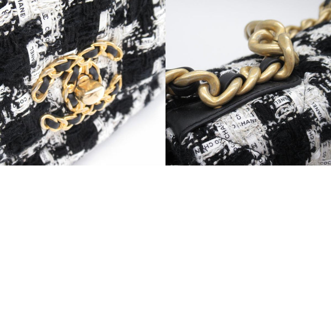 Chanel Tweed CHANEL19 Chain Shoulder Bag