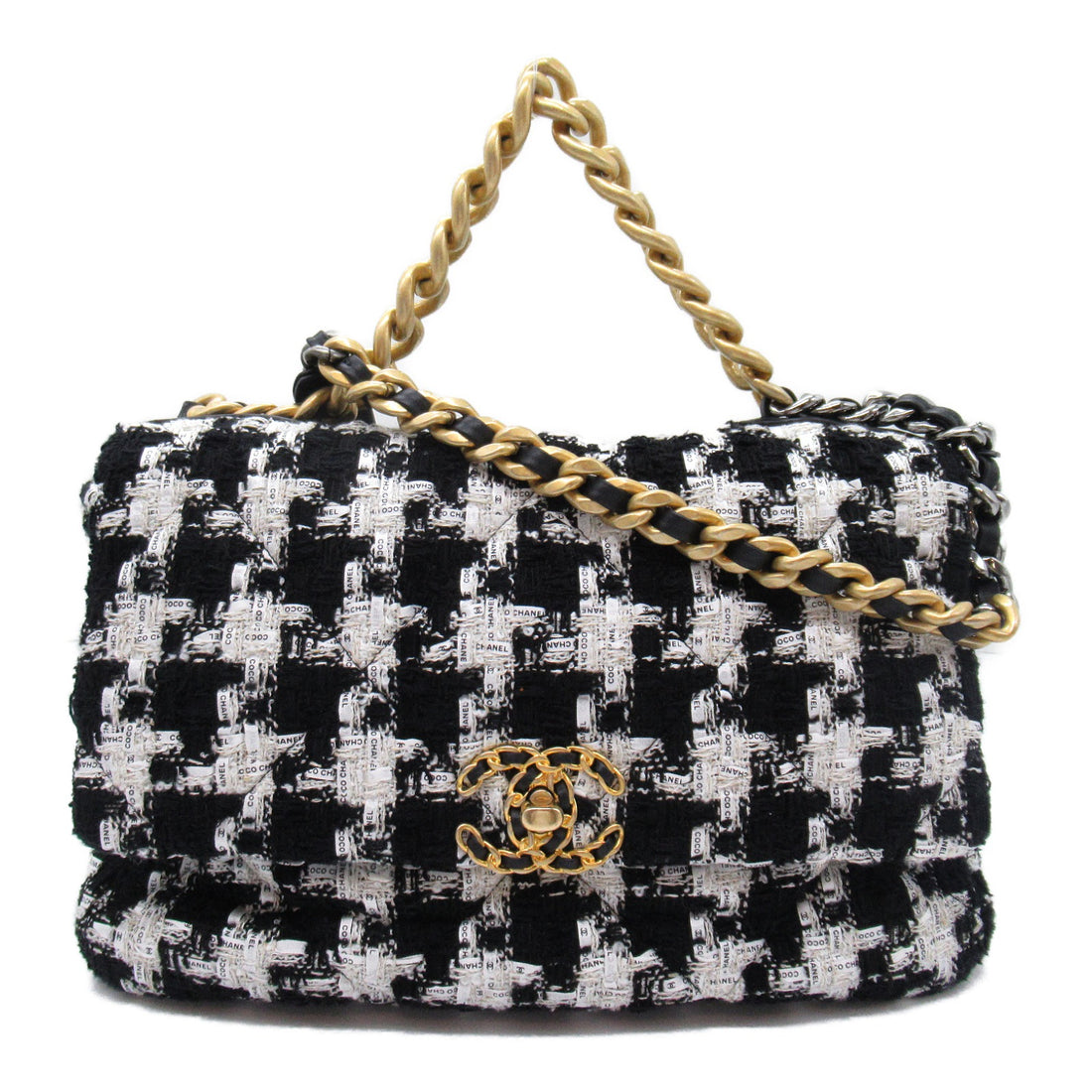 Chanel Tweed CHANEL19 Chain Shoulder Bag