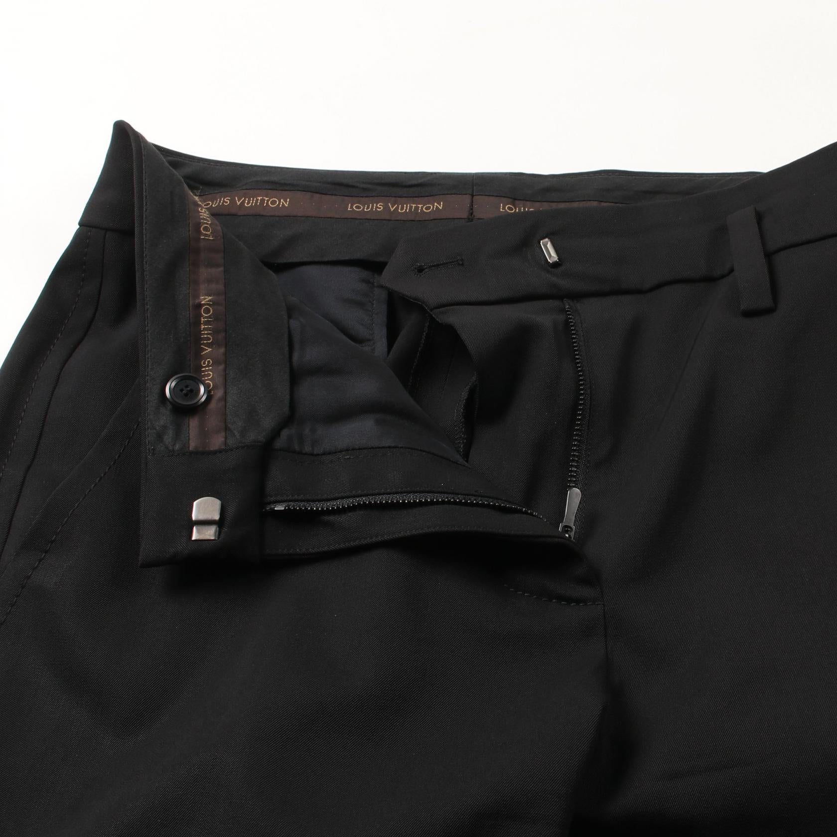 Louis Vuitton Wool Pants Black Used