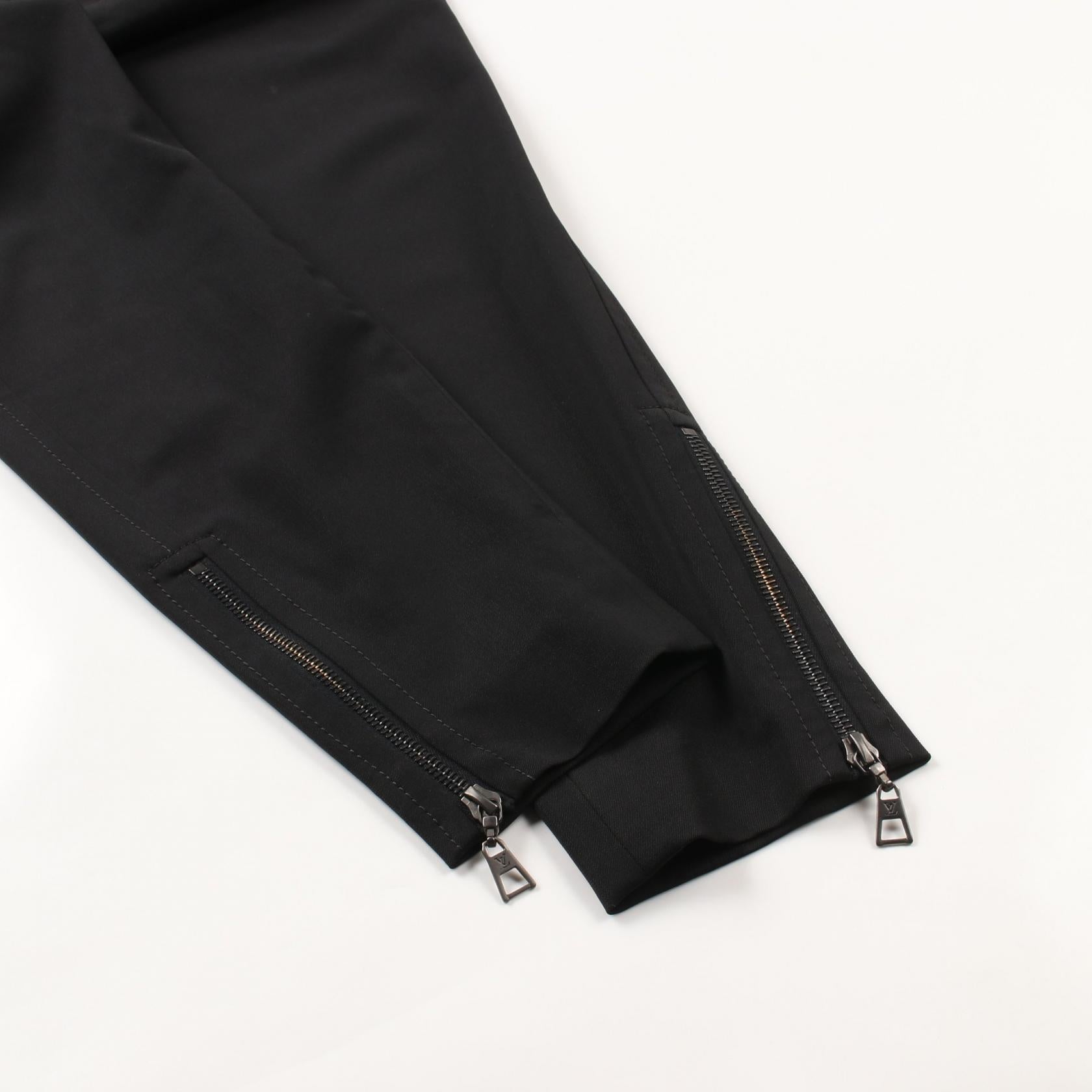 Louis Vuitton Wool Pants Black Used