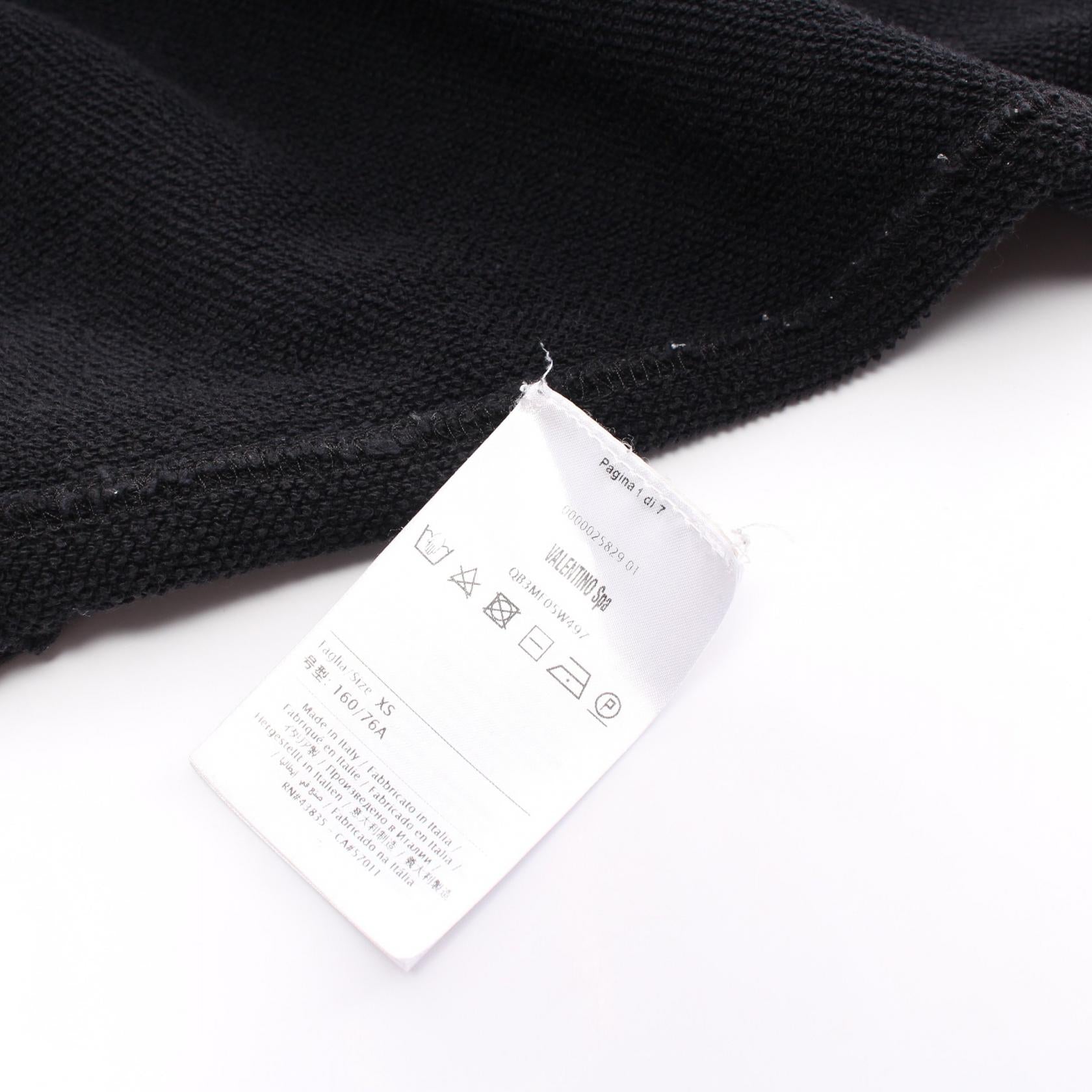 Valentino Cotton Sweatshirt Black