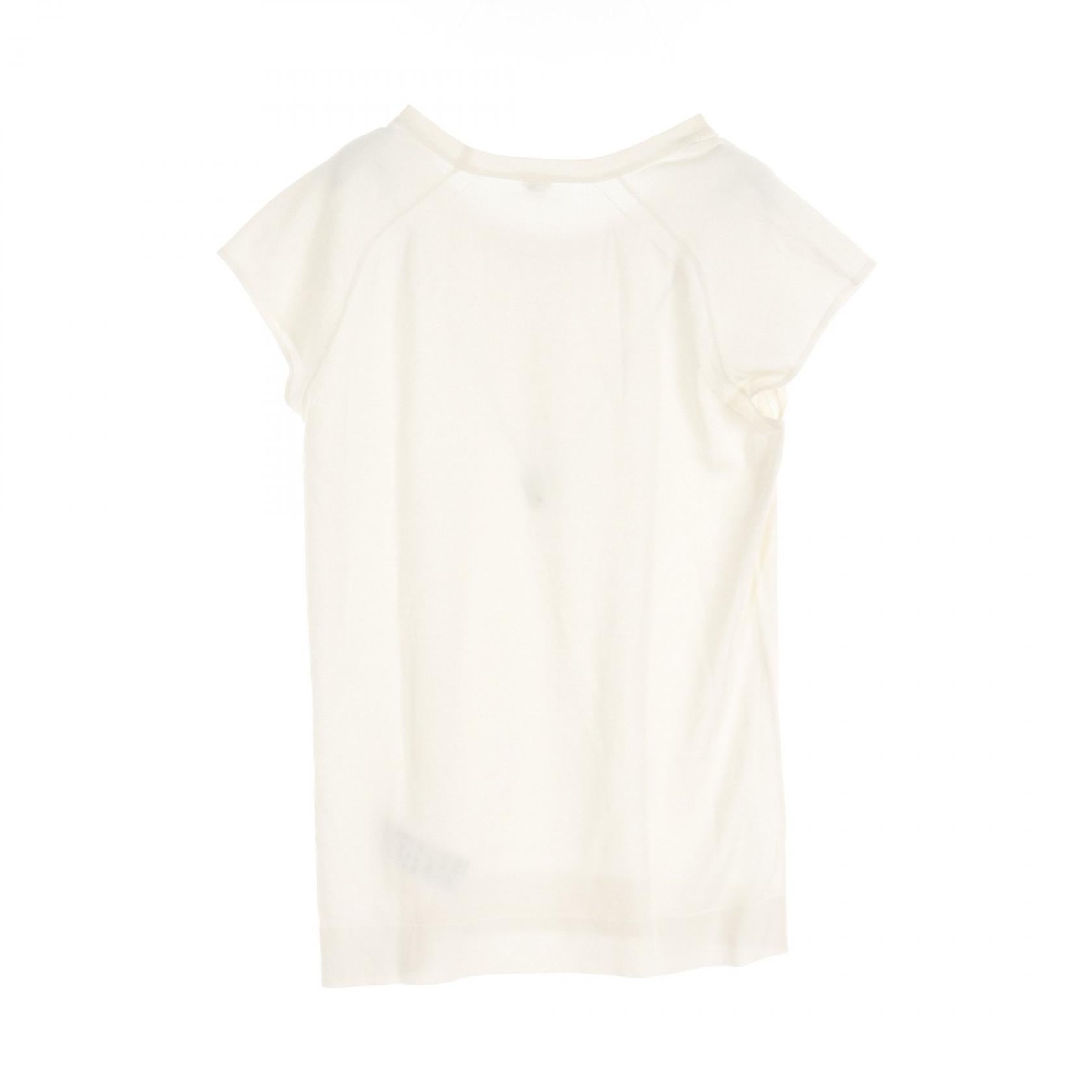 Hermes Silk Cotton Top Ivory