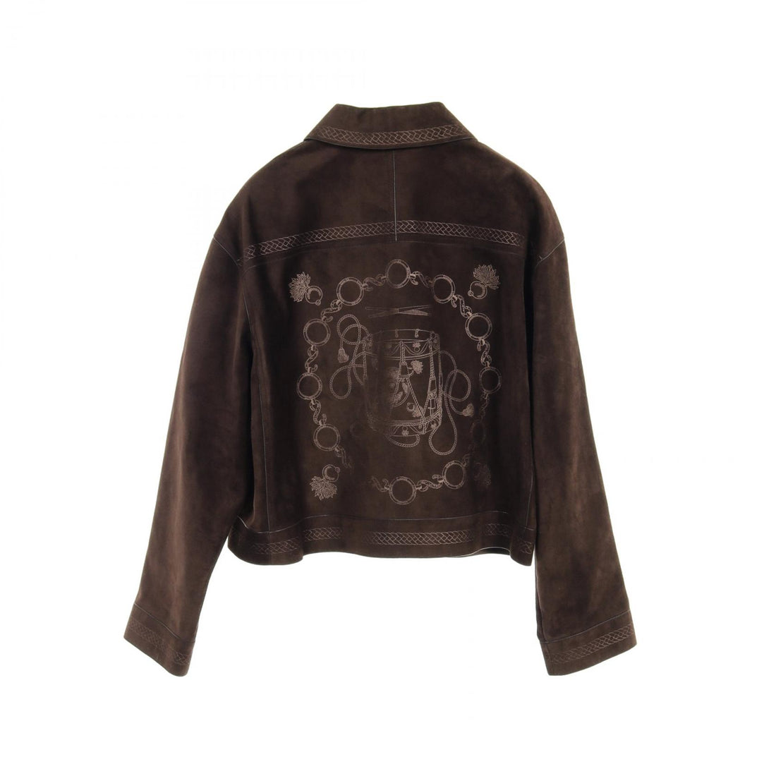 Hermes Suede Outerwear Brown for Women