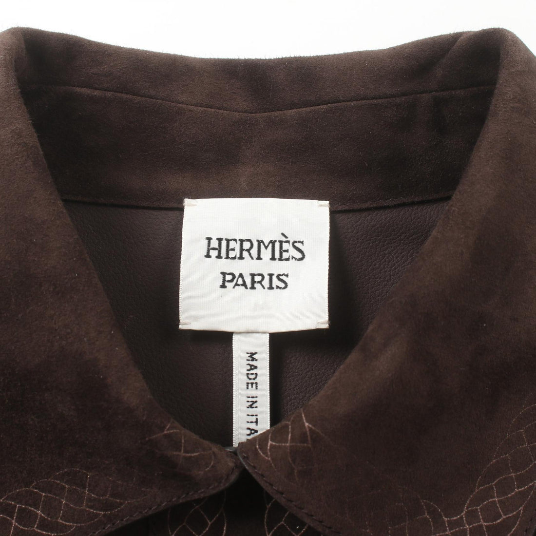 Hermes Suede Outerwear Brown for Women