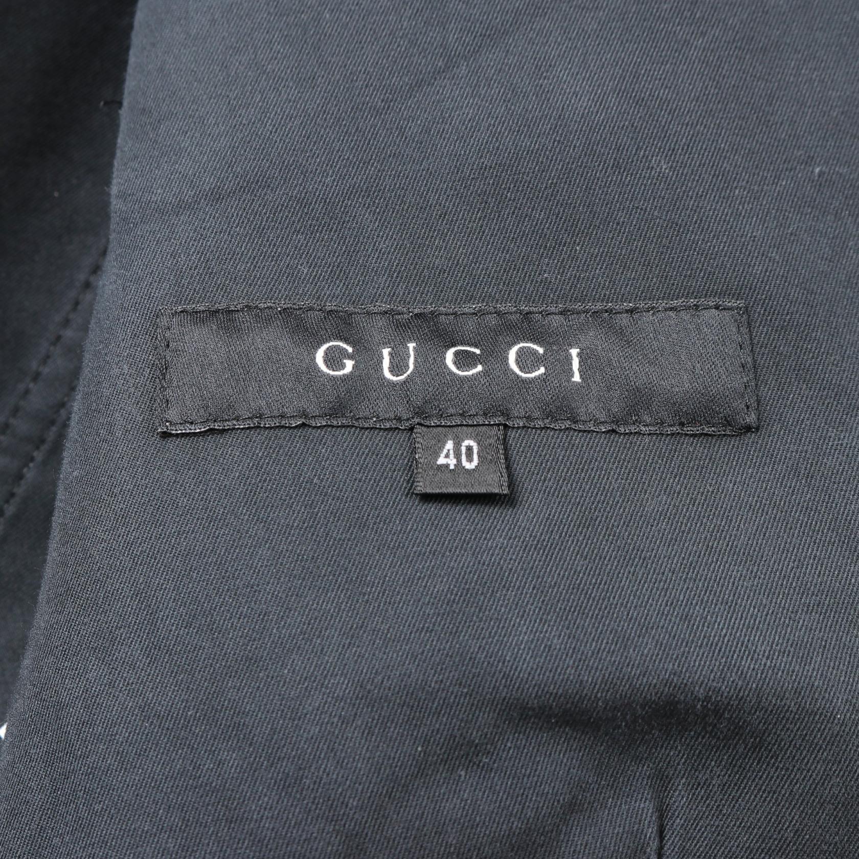 Gucci Interlocking G Cotton Outerwear Black