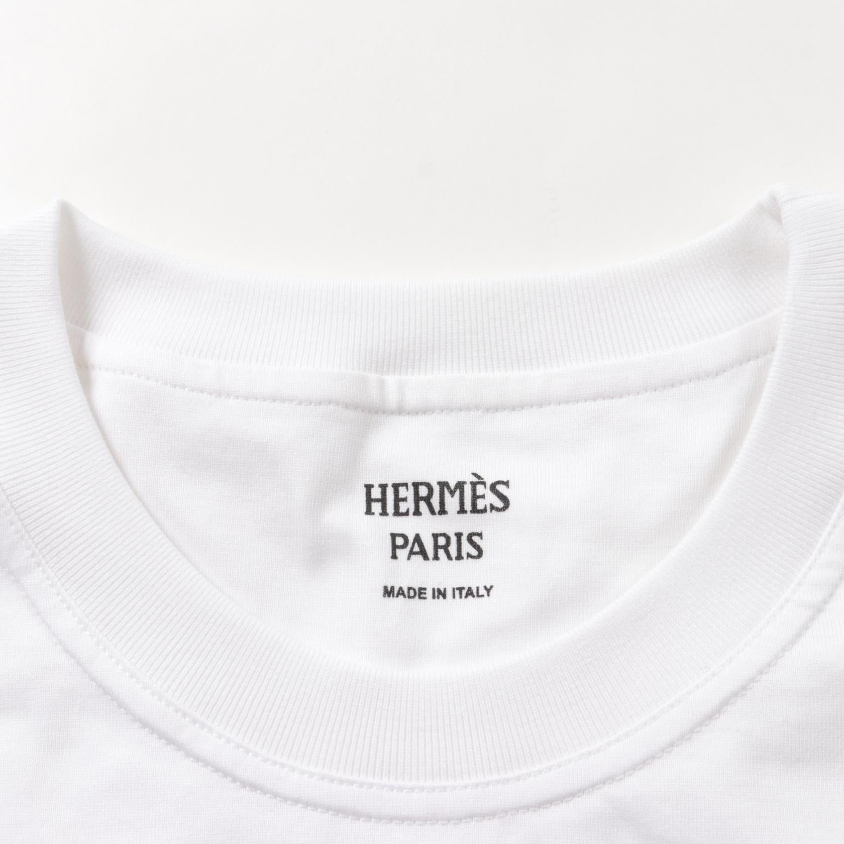 Hermes Cotton T-Shirt Dress White