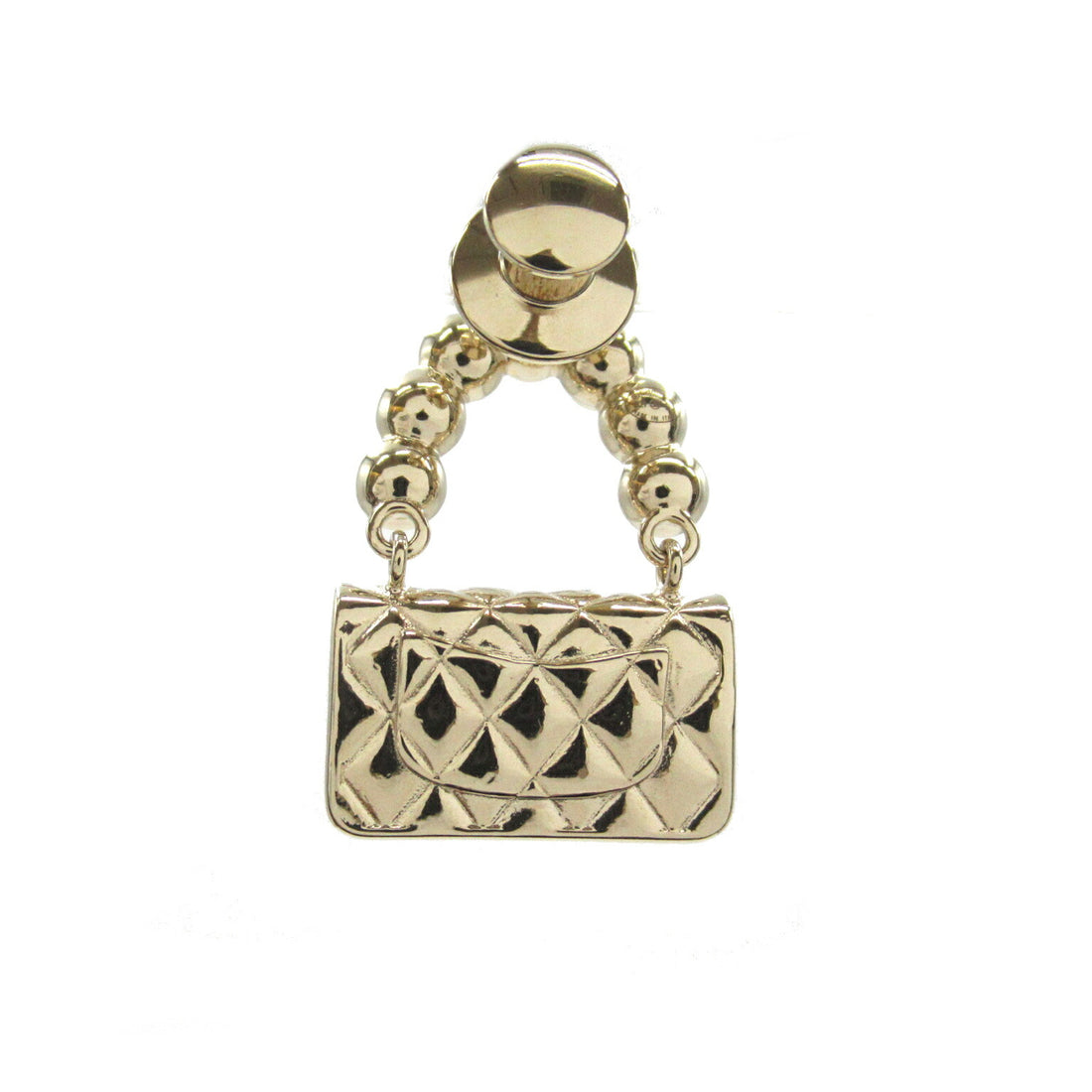 Chanel Matelasse Pin Brooch Gold B21S