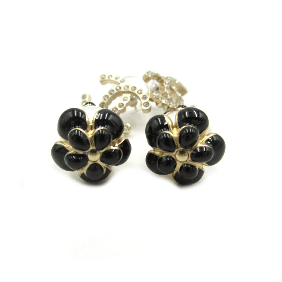 Chanel Pearl Earrings Gold Plated Jewelry