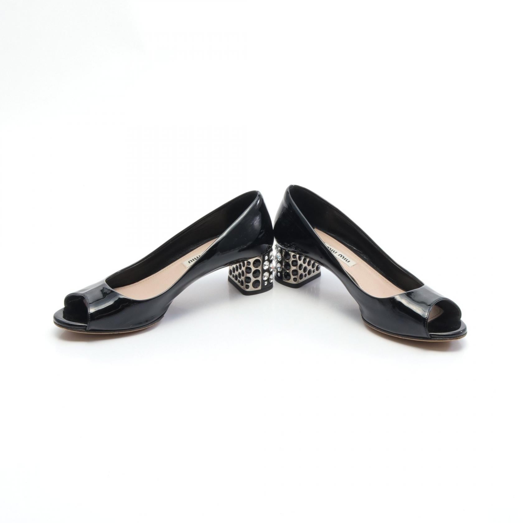 Miu Miu Patent Leather Pumps Black