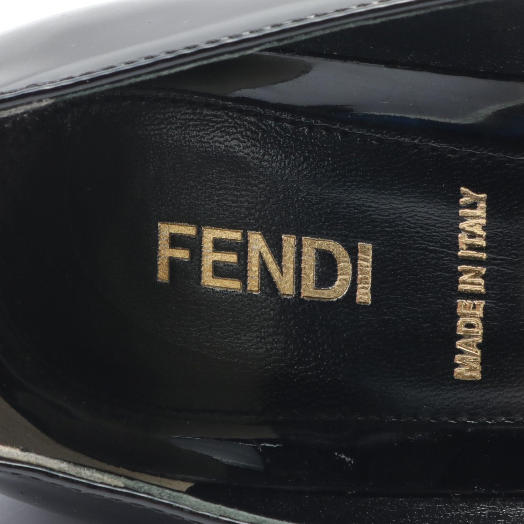 Fendi Patent Leather Pumps Black