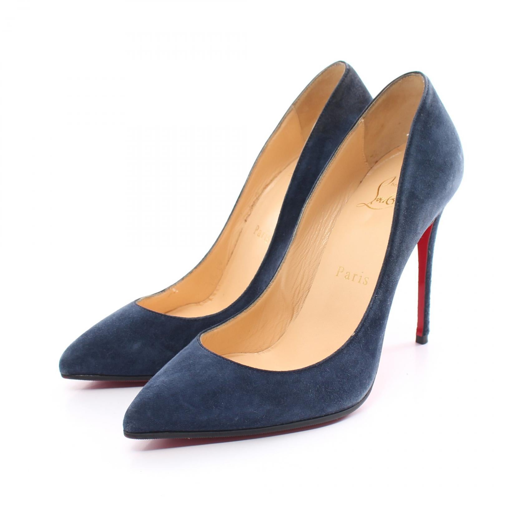 Christian Louboutin Suede Pumps Navy