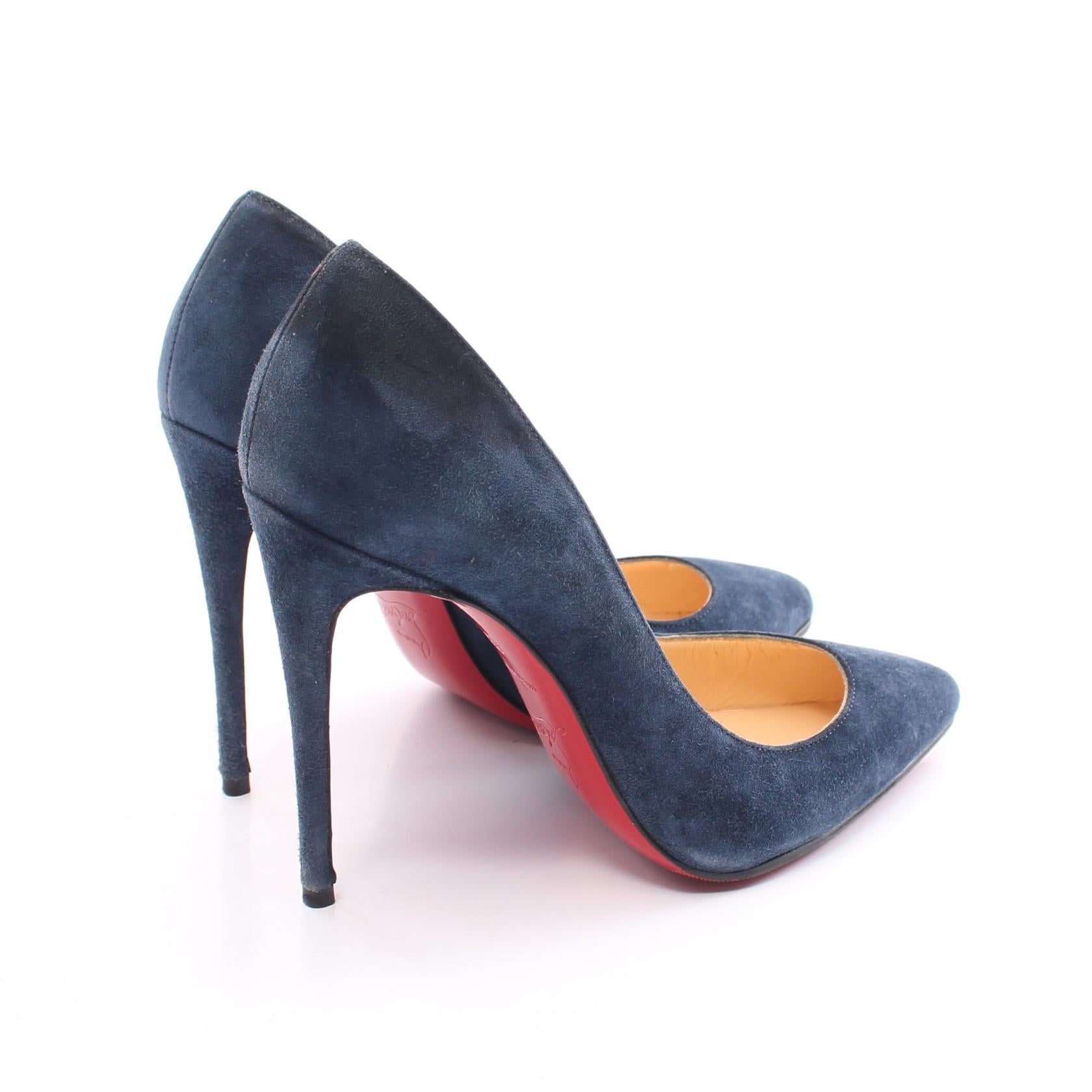 Christian Louboutin Suede Pumps Navy