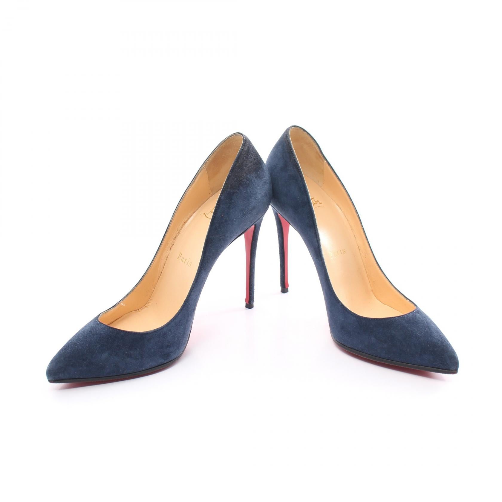 Christian Louboutin Suede Pumps Navy