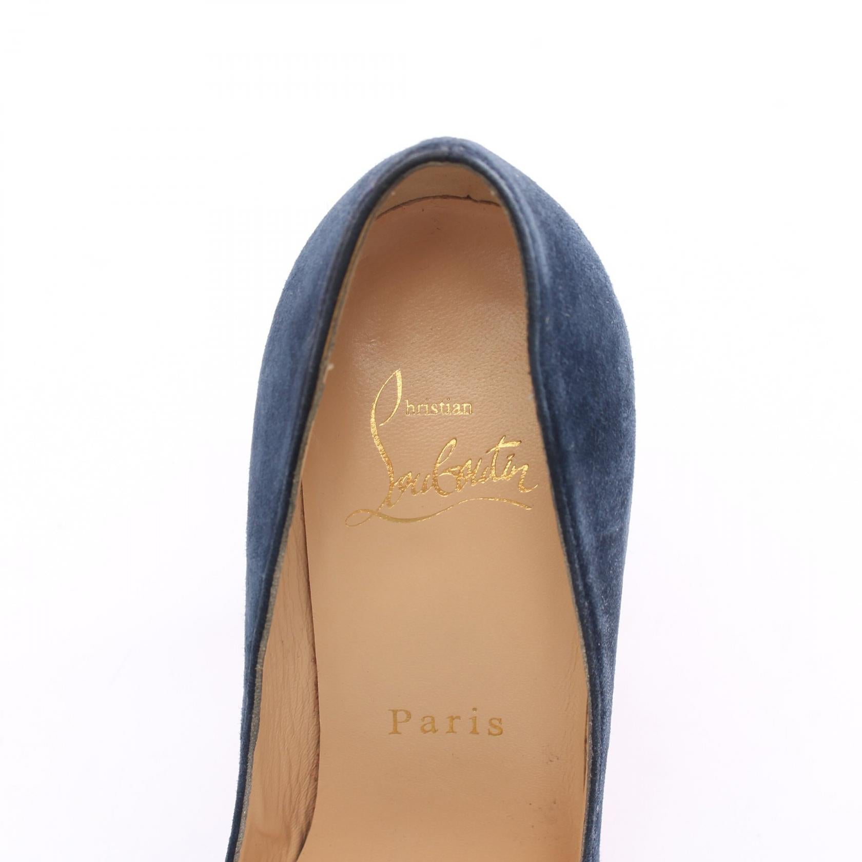 Christian Louboutin Suede Pumps Navy