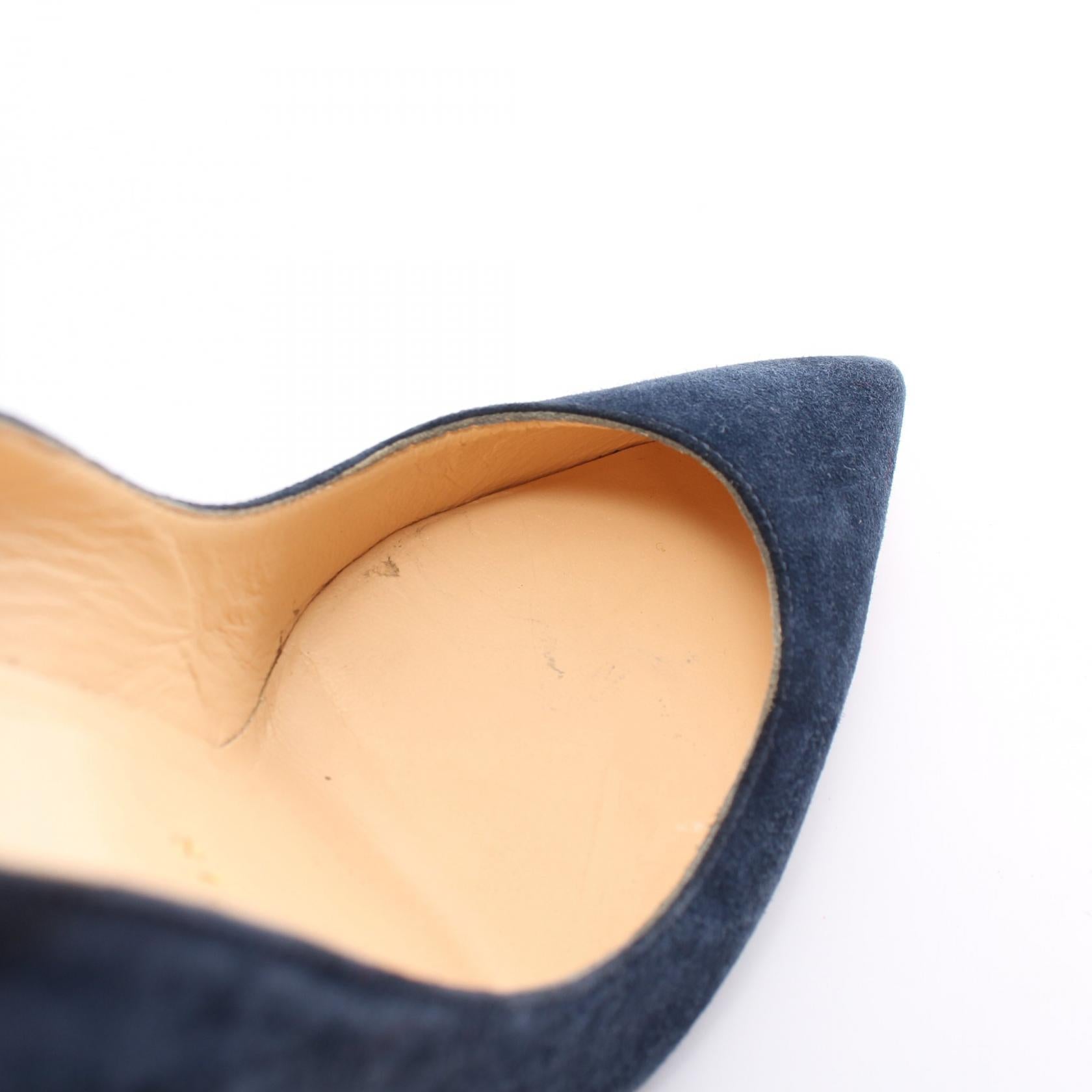 Christian Louboutin Suede Pumps Navy